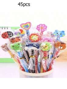 Cute Cartoon Design With Eraser Pencil, Creative School Supplies Writing Pencil, Stationery Set, Back To School - Multicolor - View 17