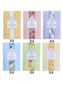 3/6/12件，悬挂式衣柜香囊，衣柜除臭香袋，便携式香囊，衣柜空气清新剂，家用小工具，1/24/36件，公寓必需品，返校用品，香薰，家居清新剂，扩散器，礼物，家居装饰