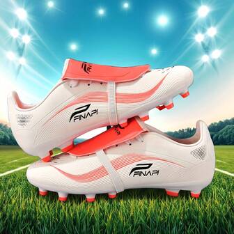全新足球鞋一双，推荐青少年、学生穿着，适用于比赛和训练，低帮，长钉，防滑，适用于AG、FG、软地、真草场地，可用于比赛和训练，系带，男士足球鞋，高帮，专业足球鞋
