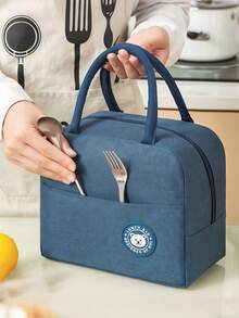 Unisex Portable Insulated Lunch Bag, Waterproof, Thickened Cute Design, Suitable For Students And Adults, Can Hold Fruits And Lunch, Essential For Work, Picnic, Back To School, Travel Lunch Box Cooler Bag Large Capacity For Women For Men For Picnic Gifts For Women Camping Essentials - Multicolor - View 4