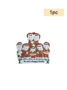 Ornamenti natalizi personalizzati con nome, decorazioni natalizie per albero di Natale personalizzate, ornamenti con 2-9 nomi personalizzabili, decorazioni natalizie con testo personalizzabile, ornamenti fai-da-te, Natale, interno, esterno, giardino, ciondolo a forma di cappello di Babbo Natale per la famiglia, ornamenti per albero di Natale, decorazione per la stanza, ragazzo, ragazza, mamma, papà, bambini, famiglia