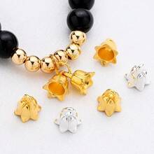 4Amazonia Set de 500 piezas de cuentas de 3*6mm de flores de lirio del valle de colores en forma de tapa de acrílico, accesorios de moda para hacer joyas a mano - Multicolor - Ver 3