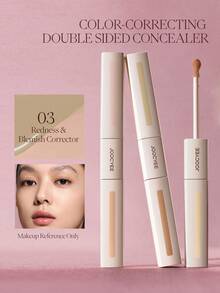 JOOCYEE Corretivo Airy Wear de Dupla Face - Cobre Manchas, Marcas de Acne, Olheiras, Uniformiza o Tom da Pele, Oculta Olheiras