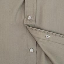 Men's Western Cowboy Long Sleeve Pearl Snap Solid Button Down Up Casual Classic Work Shirts - Màu Khaki - Xem 6