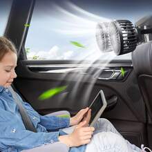 360 Grados Ventilador Para Auto Asiento Trasero De Coche Usb