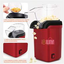 MáQuina De Hacer Palomitas De MaíZ Sin Aceite Para El Hogar Mini MáQuina Para Palomitas Aire Caliente EléCtrica AutóMatico, Popcorn Makers, Mini MáQuina AutomáTica De Palomitas De MaíZ Para El Hogar, MáQuina De Palomitas, Olla Para Palomitas, Electrodomesticos Cocina, Electrodomesticos, Bateria De Cocina - Rojo - Ver 4