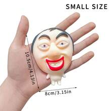 1/2/4件装趣味减压玩具，模仿面部表情，超柔软挤压玩具，麻糬挤压玩具，成人生日礼物，自闭症减压玩具，成人模仿面部表情 - 彩色 - 查看 20