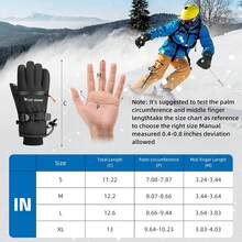 Guantes de Invierno Resistentes al Agua 3M Thinsulate cálidos Guantes de esquí para Hombre y Mujer, Guantes de Ciclismo, Guantes Resistentes al Viento para esquí, Senderismo, Ciclismo - 1 - Ver 8
