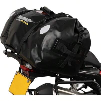 Motorcycle Waterproof Bag Luggage 65L Motorcycle Tail Bag/Trunk/Luggage Rack-Black