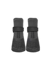 1 para butów dla dużych i średnich psów – ochraniacze na łapy odporne na warunki atmosferyczne, z antypoślizgową podeszwą i lekko wodoodporną konstrukcją – zimowe buty śnieżne, osłona na gorący letni chodnik, niezbędny element garderoby na deszczowy dzień, sprzęt do outdoorowych przygód, pomoc dla starszych psów, ochraniacz na podłogę z twardego drewna, sprzęt