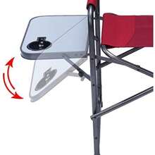PORTAL Silla de Director Plegable portátil para Acampar Aire última intervensión con Mesa Lateral, Color(Rojo Moderno) - Multicolor - Ver 8