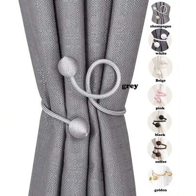 1 cái/2 cái/4 cái Kẹp rèm xoắn bi xoắn, nhiều màu sắc và kích cỡ có sẵn