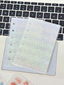 Pagini de rezervă A7 10/20 buc, Pagini interioare transparente, Carte cu autocolante 3D în relief, Album cu autocolante, Pagini de rezervă pentru album foto A7 cu foi libere - Multicolor - Vizualizare 10