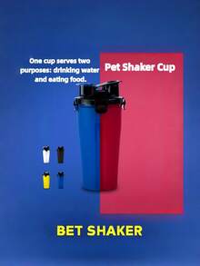 كوب طعام وماء للحيوانات الأليفة: مانع للتسرب، محمول، مناسب لجميع أعمار الكلاب - تصميم ثنائي الحجرة، موزع ماء للكلاب