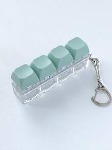 4-Tasten Keyboard Kunst Stressabbau Anhänger, gedämpfte Farben 4-Tasten, weiß 4-Tasten, rot, gelb, pink, grün, Macaron 4-Tasten, verspielter Keyboard Taste Anhänger, kreatives Stressabbau Spielzeug, Kinderspielzeug, Stressabbau Werkzeug für Erwachsene, Langeweile und Druck abbauen, Spielzeug, Gaming Zubehör, Jungsspielzeug, individualisierbar, Mädchenspielzeug, lustiges Geschenk - Verschiedenfarbig - Übersicht 3