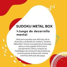 Sudoku Juego Clsico Sudoku de Viaje Caja Metlica Juego de Destreza Edad Recomendada 6+ - inicial - Ver 3