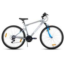 Hiland All-Terrain Mountain Bike (26/27.5 Inch) – Elegant MTB For Women & Men – 18-Speed Gears & V-Brakes – Attractive Colors - 灰色 - 查看 4