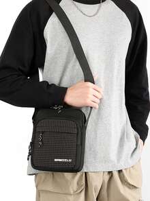 Men's Large-Capacity Cross-Body Bag, Lightweight Large Commuting Bag, Multi-Functional, Simple And Atmospheric Version, Internal Multi-Compartment Storage Of Mobile Phones, Computers, Documents And Other Items To Meet The Needs Of Multi-Scene Use, Both And Practical, Is A High-Quality Choice For Men's Daily Matching - Multicolor - View 3