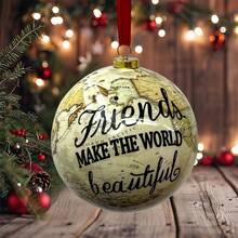 1 peça de enfeite de Natal transparente em forma de bola de penas, "Tenho um anjo no céu", enfeite memorial para pai, mãe, avó e avô, enfeite de Natal para pendurar na árvore de Natal em memória de um ente querido falecido. - Multicolorido - Ver 21