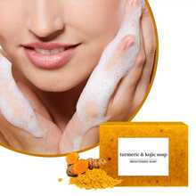 8*Soap  Turmeric & Kojic Soap, Lemon Turmeric & Kojic Acid Brightening Soap, Natural Organic Turmeric Face & Bath Soap Bar For Face & Body, Deep Cleansing & Smoothing Skin - Màu vàng - Xem 8