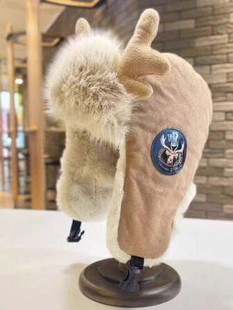 Unisex Thermal Lined Warm Earflap Hat, Windproof For Cycling, Skiing, Outdoor Activities In Winter