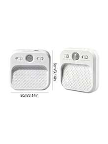 1pc Motion Sensor Smart Wall Light, Soft Glow Bedside Night Light, Wireless Adhesive Bedroom Ambient Lamp, Suitable For Dorm Bedside Lighting, Study Corner Supplementary Lighting, Night Time Sensing, Cozy Scene Decoration And Multi-Space Adaptation - Sensor Night Light - View 3