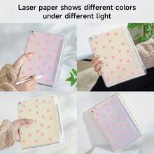 1pcs With Pen Slot Premium Soft Silicone Material Protective Cover, Suitable October 2022 2inch Transparent Acrylic Case With Pen Slot Storage, Laser Paper, Single Base, Compatible With/8/9,4/5/6, With Cute Patterns, Suitable 10 5inch . Accessories. School Students Online Classes Note-Taking Office Workers Remote Meetings Business Presentations Content Creators Editing Vlogging Live Streaming Daily Use, Fashion-Forward Girls Women Teens Digital Accessory - 白色 - 查看 11