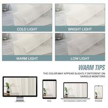 Ivory Sheer Curtains 84 Inches Long 2 Panels, Elegant Airy Transparent Light Filtering Window Curtains, Window Drapes For Living Room Bedroom, Top Dual Rod Pocket Design, 2x42Wx84L Inches,42inchWx84inchL(Packof2),Ivory - 象牙 - 查看 7