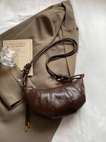 Bolso de hombro casual de media luna para mujer, adecuado para el uso diario - Multicolor - Ver 8