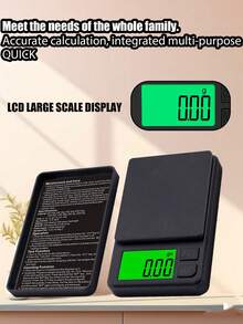 1pc 0.01G High Precision Accurate Portable Jewelry Scale, Mini Digital Scale, Kitchen Electronic Scale, Digital Gram Weight Scale, Food And Jewelry Scale, Backlit LCD Display, For Travel, Kitchen, Cooking, Baking Tools Mini Scale, Baking Scale, Weighing Scale, High Precision Electronic Scale, Jewelry Scale, Precision Small Electronic Scale