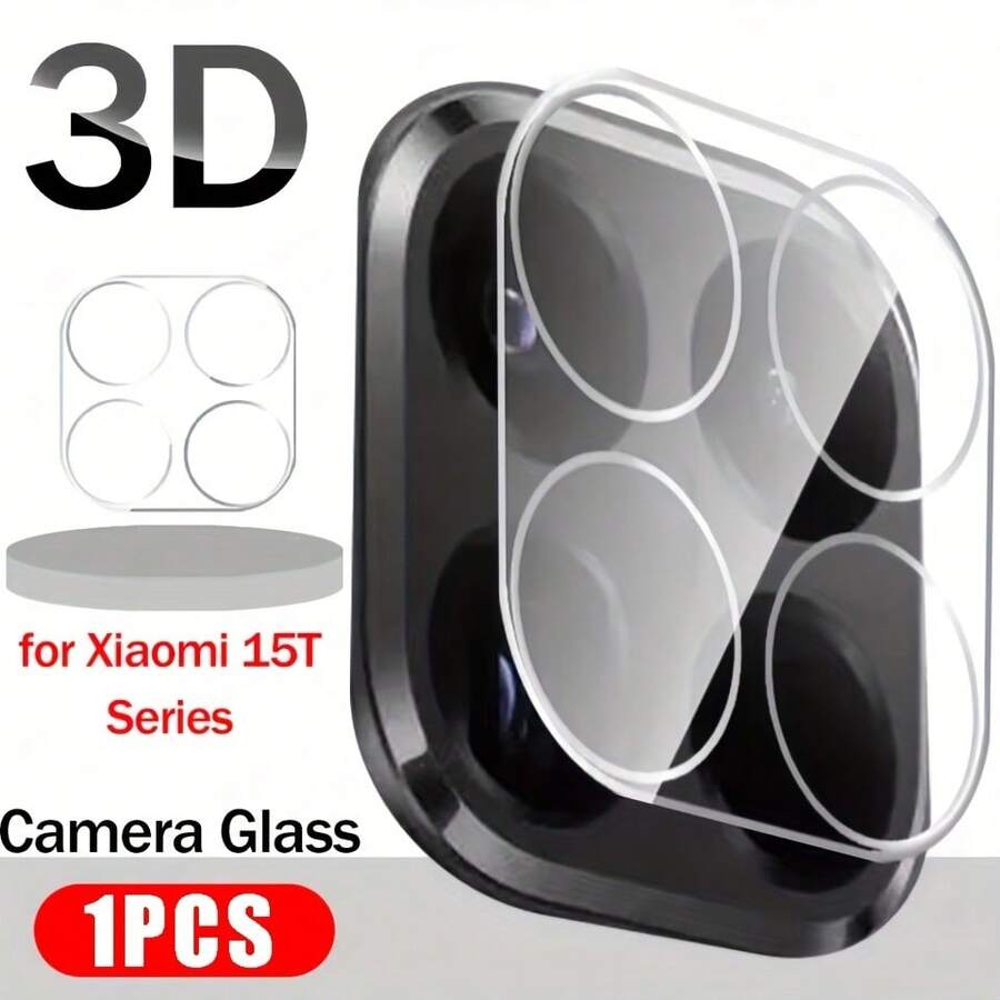 1pc Camera Lens Tempered Glass Protector Film Compatible With Xiaomi 15T/15T Pro, 3D Clear Scratch-Resistant Lens Protection Film Applicable To Daily Shield, Office, Home Daily Shield Office Home Lens Protector Phone Camera Cover Waterproof Shockproof Anti-Fall Scratch Resistant - Clear - View 1