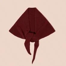 Hatastic 1 buc. Eșarfă/șal triunghiular pufos ușor, culoare solidă, casual, pentru femei, roșu/gri/bej/negru, potrivit pentru întâlniri, cumpărături, purtare zilnică, cadouri, festivaluri de muzică - A - Vizualizare 17