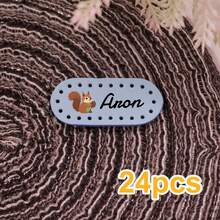 Etichette personalizzate per asilo nido, etichette in pelle personalizzate, etichette con nome personalizzabili, regali di compleanno personalizzabili, targhette con nome, adatte per cucire su indumenti, trapunte, zaini, cappelli, bambole, cancelleria, regali di compleanno, anniversari, scuola, idee regalo per lui/lei, amici, studenti, madre, coppie, migliori amici, famiglia - Stile A - Visualizzare 14