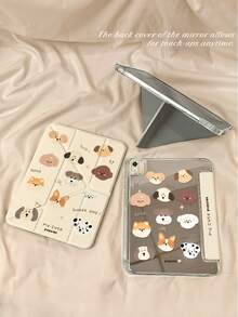 1 chiếc ốp bảo vệ máy tính bảng hai mặt HD in hình động vật hoạt hình, phù hợp với iPad 10/9/11 đời 2025, 2026, có nắp che ống kính, chức năng tự động bật/tắt màn hình, giá đỡ gập chữ Y đa góc với khe cắm bút, cần thiết cho văn phòng và học tập, không từ tính. - màu nâu - Xem 6