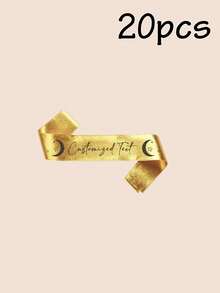 1/2/5/10/20/40/80pcs Customized Party Sashes With Text, Personalized Logo Text Sashes, Bride-To-Be Sashes, Bachelorette Party Sashes - White - View 37