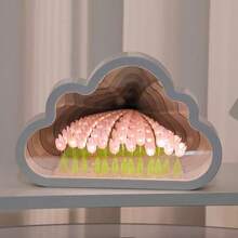 1 قطعة إضاءة ليلية إبداعية، مصباح زهرة رومانسي على شكل سحابة الدوبامين بأسلوب إنستغرام الأكثر مبيعًا، إضاءة ليلية صغيرة بتصميم زهرة التوليب متعددة الألوان قابلة للتجميع الذكي، هدية عيد الحب، هدية عيد ميلاد، ديكور غرفة نوم إبداعي، مصباح ليلي مزيف للزهور، مناسب أيضًا كهدية لعيد الهالوين والكريسماس، مثالي كهدية لعيد الحب والميلاد والهالوين والكريسماس ورأس السنة - متعدد الألوان - مشاهدة 12