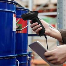 Escáner de Codigo de Barras, Lector Códigos de Barras Compatible USB, 1D Escáner de Código de Barras, Scanner Código de Barras con Soporte, para Tiendas, Supermercados, Almacenes, Restaurantes, et - 1 - Ver 8