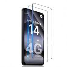 4pcs Tempered Glass Screen Protector + Camera Lens Protector For Redmi Note 14 4G/Note 14 5G, 3D HD Clear, Anti-Scratch, Sensitive Touch, Precise Fit, Suitable For Smartphone - Clear - View 3