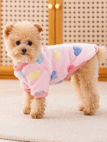 Quần áo vải nhung mềm mại cho chó có dây xích tiện lợi và an toàn khi đi chơi Quần áo màu hồng dễ thương cho chó sử dụng ngoài trời và trong nhà Chống lạnh và gió Bộ đồ ngủ nhẹ và thoải mái cho chó nhỏ đến trung bình có viền cổ tay tròn để di chuyển không bị hạn chế Quần áo ấm áp cho thú cưng làm quà tặng cho người yêu chó và mèo - Hồng - Xem 5