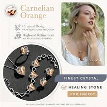 Leafael Pulsera de eslabones con forma de corazón con piedra natal, para mujer, color plateado, 17.78 con extensor de 5 - 8 de agosto - Peridoto verde - Ver 4