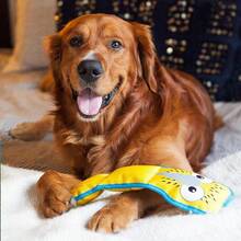 Outward Hound Fire Biterz Flamingo Pl 11ush Firehouse Material Interactive Dog Toy, Small,Small(Packof1),PinkFlamingo - 粉紅火烈鳥 - 查看 6