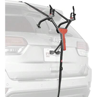 Model MT2-B Ultra Compact Folding 2-Bike Trunk Rack, Lightweight Portable Carrier For Cars & SUVs, Easy No-Tool Assembly