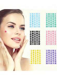 240pcs Star Stickers, Five-Pointed Star Holiday Party Stickers, Decorative Stickers For Cosmetics And Decorative Accessories, Suitable For Parties, Party Face Decoration Stickers, Holiday Party Decoration Stickers, For Decorative Use Only,Giveaways,Travel,Cheap Stuff,Travel Essential - Multicolor - View 2