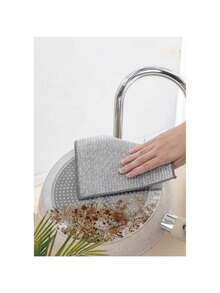 30pcs Magic Cleaning Cloth Thickened Double -Sided Metal Steel Wire Rags Kitchen Dish Pot Washdishing Cloths Towel Clean Tools - Silver - View 10