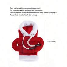 1pc Christmas Car Gear Shift Cover Decorative Hoodie, Santa Claus Mini Hoodie Sweatshirt For Car Interior Decor, Suitable For Christmas, Wedding, Party, Holiday Events, Car Accessory, Christmas Gift,Christmas - Multicolor - View 5