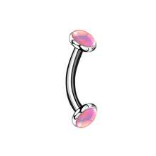 1pc Fashionable Glitter Oily Iridescent Eyebrow, Lip, Ear Cartilage, Tongue Piercing Unisex Suitable For Daily Wear