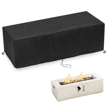 Fire Pit Cover Rectangular 42 Inch,Propane Gas Fire Pit Table Cover,Outdoor Waterproof Firepit Table Cover - 42 X 17 X 13 Inch,One-Size,42inchLx17inchWx13inchH