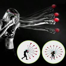 TEKXYZ ボクシング リフレックス ボール 2 つの難易度レベルのボクシング ボール ヘッドバンド付き テニス ボールよりも柔らかい リアクション 敏捷性 パンチング スピード ファイト スキル 手と目の調整トレーニングに最適 - CC- 赤・ピンク - チェックする 6