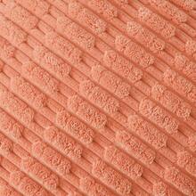Volcanics Pack Of 2 Corduroy Decorative-Throw-Pillow-Covers-18x18, Soft Striped Square Cushion Cases, Modern Farmhouse Boho Home Decor, Coral,18inchx18inch(Packof2),Coral - Coral - 查看 5