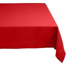 DII Mantel Rectangular de poliéster de 132.08 cm x 177.80 cm, Negro, Perfecto para Halloween, Fiestas de Cena y Uso Diario, , , Napkin Set, 1(177.8 x 132.1 cm (Rectangular) Rojo) - Multicolor - Ver 1